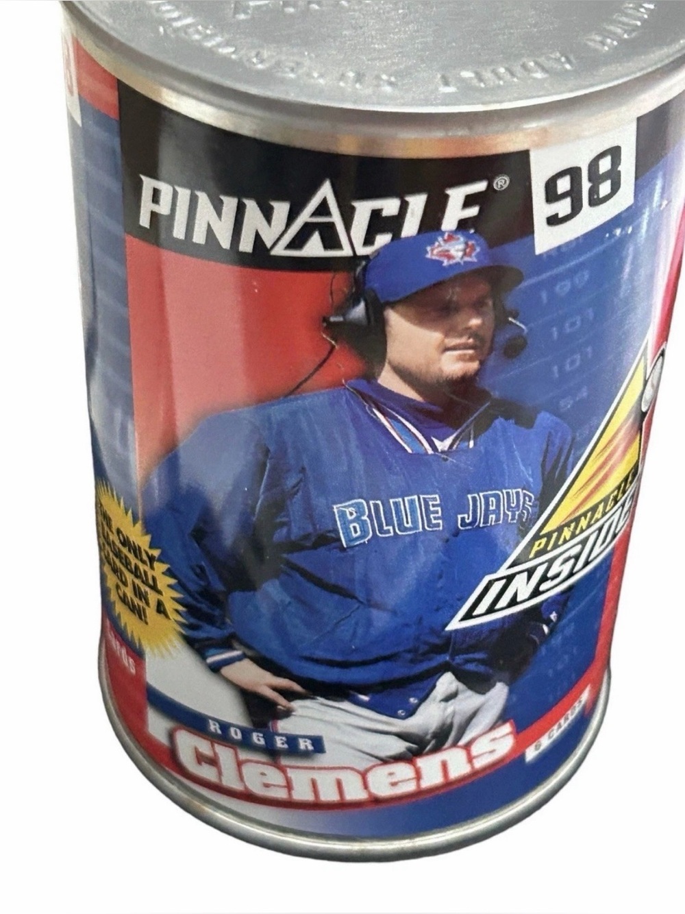 Roger Clemens 1998 Pinnacle Inside Factory Sealed Can - 10 Cards Blue Jays MLB